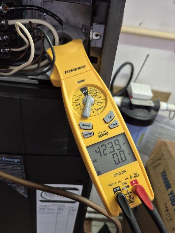 Completed preventative maintenance heating visit on two HVAC systems. Performed comprehensive heat check on both units, verifying proper operation of all heating components. Tested thermostat functionality, confirmed accurate temperature readings and system response. Conducted electrical diagnostics using testing meter to verify proper amperage draw and system performance. All systems operating within normal parameters with no deficiencies noted.