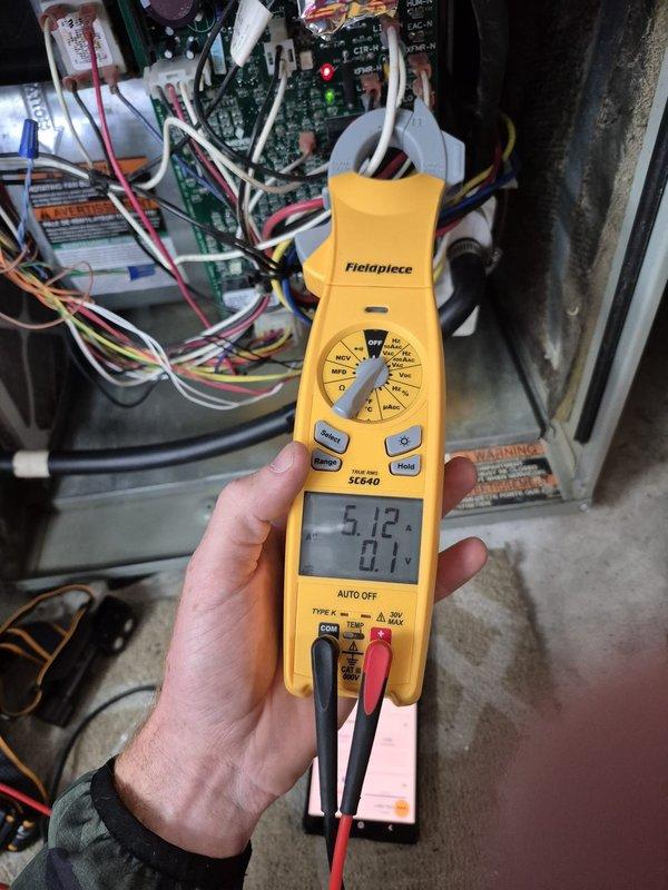 Responded to service call for Trane furnace model TUX2C100A9482AA experiencing ignition failure. Upon initial diagnostic inspection, determined the hot surface igniter was defective and preventing furnace operation. Verified heat pump system was operating properly with no issues found. Ordered replacement 80-volt hot surface igniter per manufacturer specifications for this model and serial number. Upon part arrival, replaced failed hot surface igniter with OEM-specified component. Tested ignition sequence and verified proper operation with multimeter readings confirming correct voltage and amperage draw. Completed full preventative maintenance service on furnace including inspection of blower motor assembly, control board connections, and all electrical components. Verified all wire connections were secure and system safety controls were functioning correctly. System restored to full operational status with proper heating functionality confirmed.
