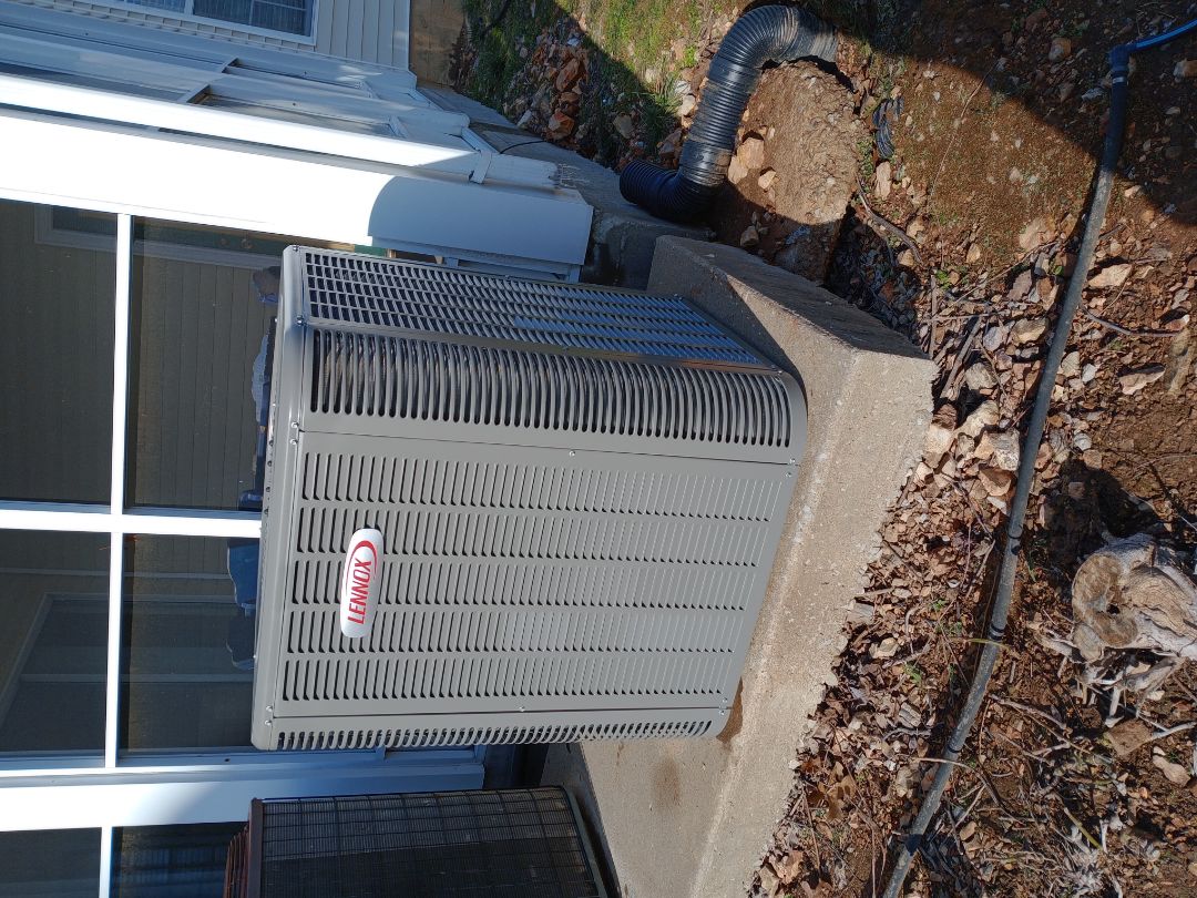 installed new Lennox ml17 three ton heat pump