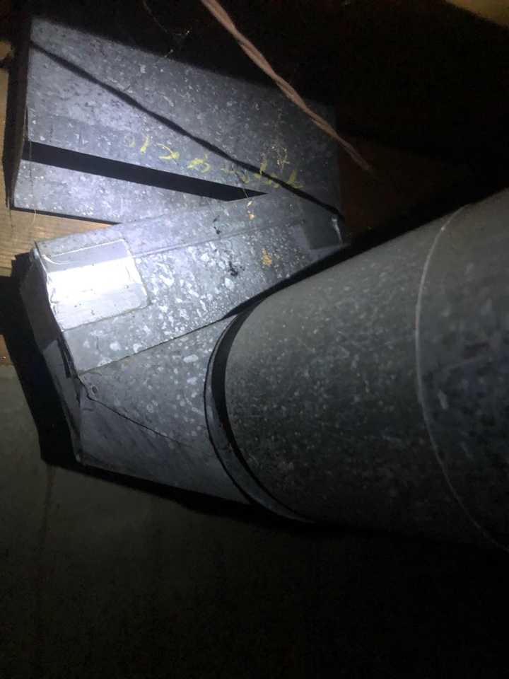 Repaired venting in crawl space. 