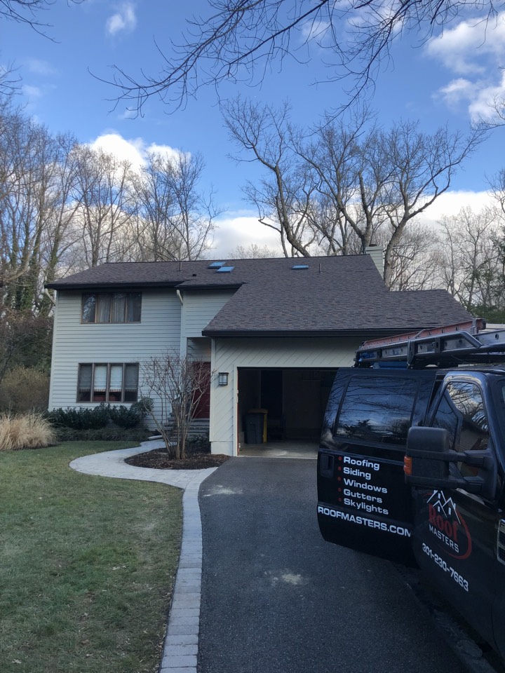 Annapolis, MD - Roof Masters upgraded this homeowners roof to an Architectural Landmark Pro shingle including a lifetime warranty. Also installed were three Velux skylights. Roof Masters installed one manually operating blind. The other Velux skylight was a solar powered venting skylight with solar powered blinds. Homeowners are extremely pleased with their project and the functionality of their skylight! Annapolis, MD - Roof Masters upgraded this homeowners roof to an Architectural Landmark Pro shingle including a lifetime warranty. Also installed were three Velux skylights. Roof Masters installed one manually operating blind. The other Velux skylight was a solar powered venting skylight with solar powered blinds. Homeowners are extremely pleased with their project and the functionality of their skylight!