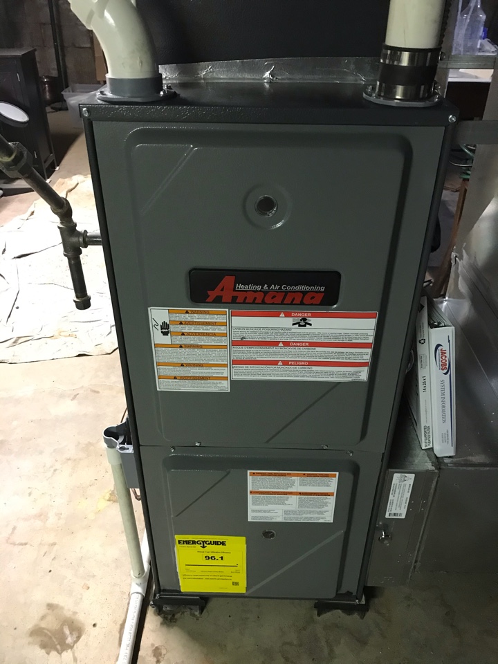 Amana gas furnace and Goodman electric heat fall maintenance