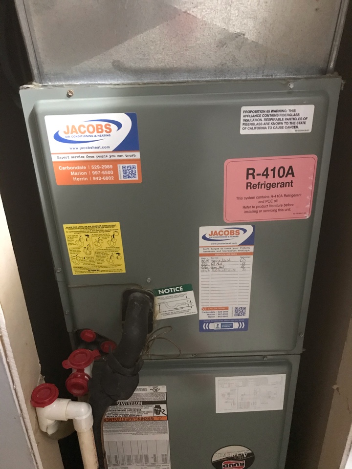 FHP geothermal and Ruud air handler fall maintenance