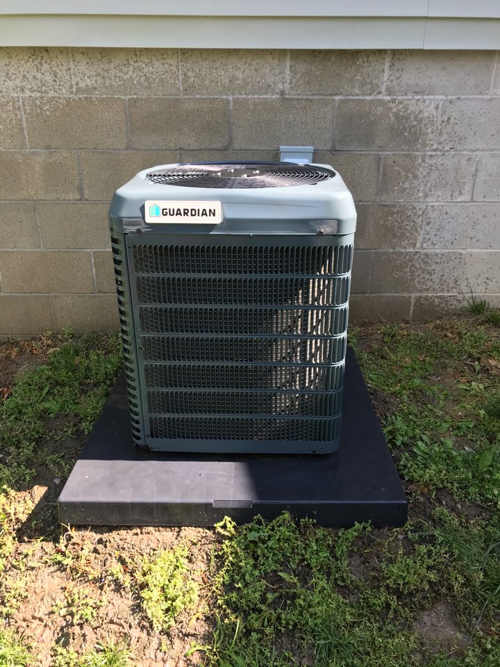 Spring maintenance on Guardian air conditioner