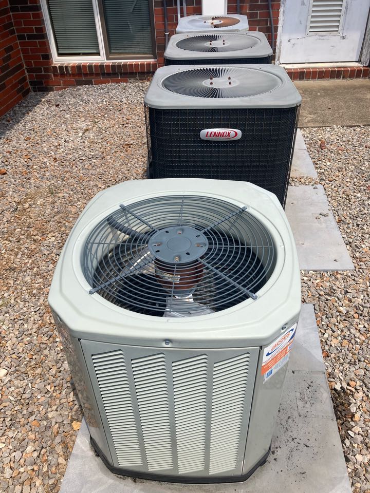 Performed cooling maintenance on 4 systems Trane, York bad Lennox 