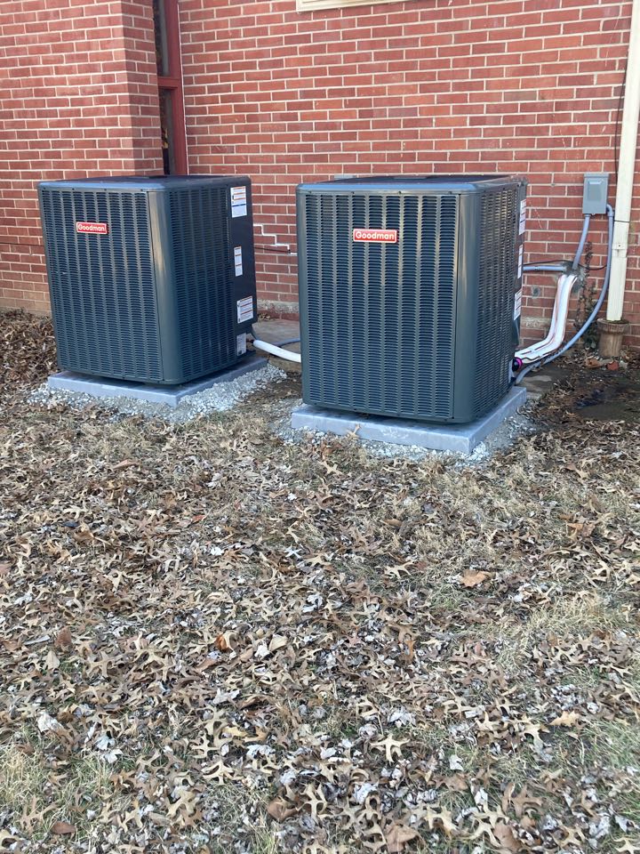 Installed Goodman heat pumps 