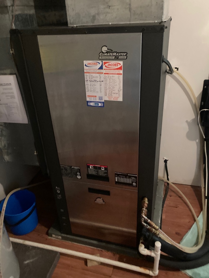 Performed maintenance on ClimateMaster geothermal 