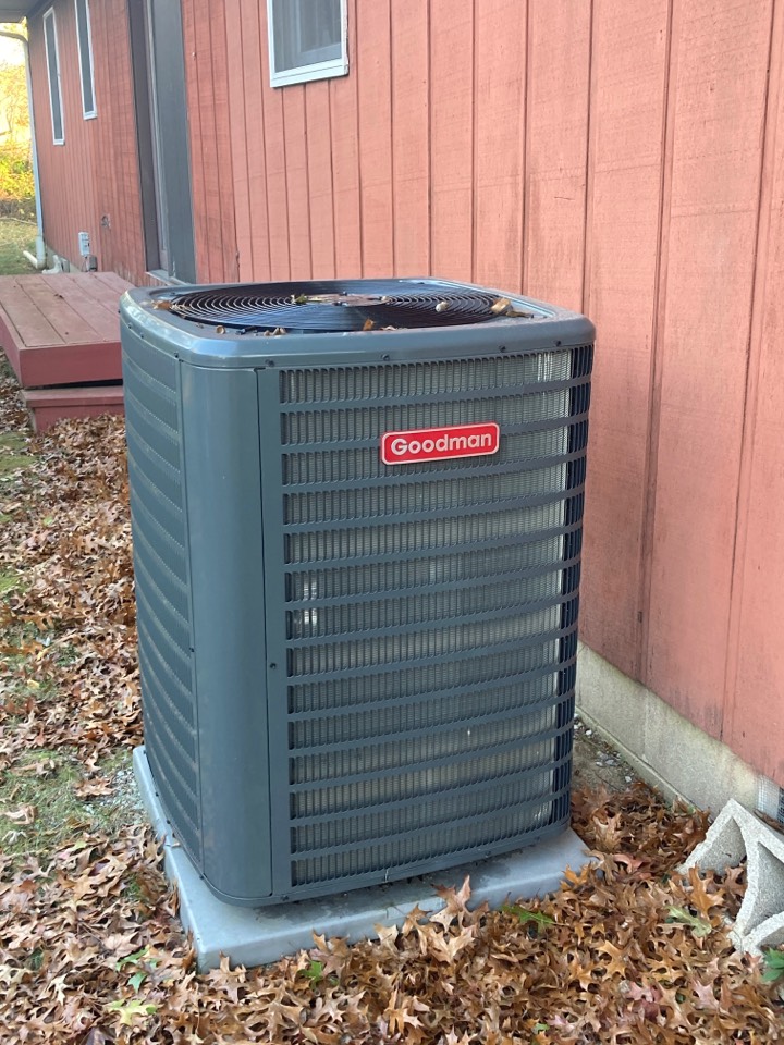 Performed maintenance on Goodman unit 