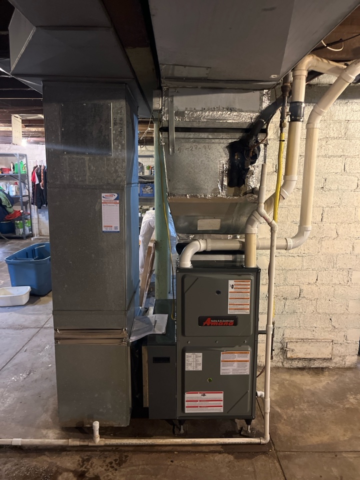 New high efficiency Amana gas furnace