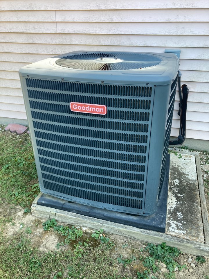 Performed heating maintenance on Goodman heat pump system 
