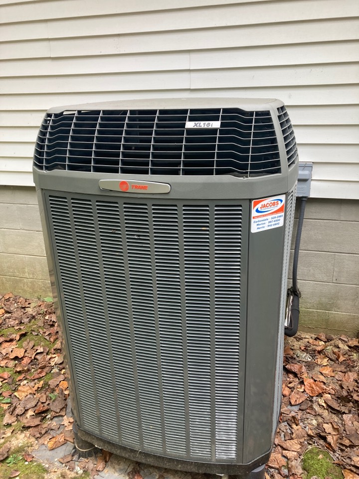 Performed heating maintenance on Trane heat pump system 
