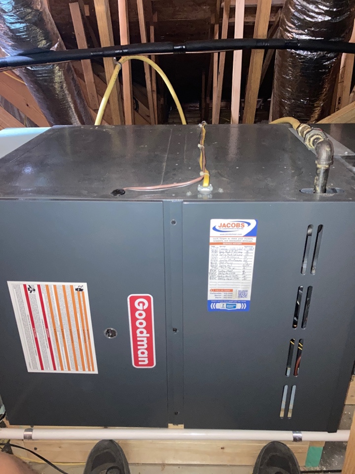 Performed heating maintenance on Goodman furnace 