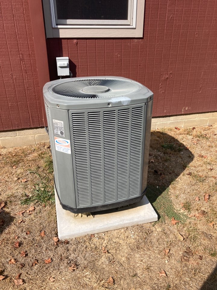 Performed heating maintenance on Trane heat pump system 
