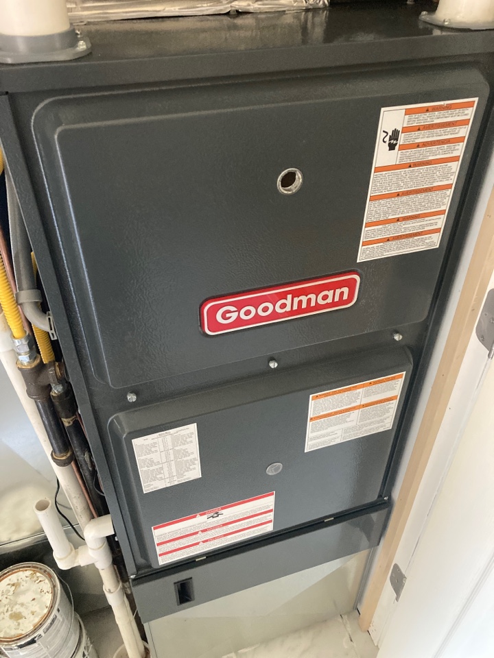 Performed heating maintenance on Goodman furnace 
