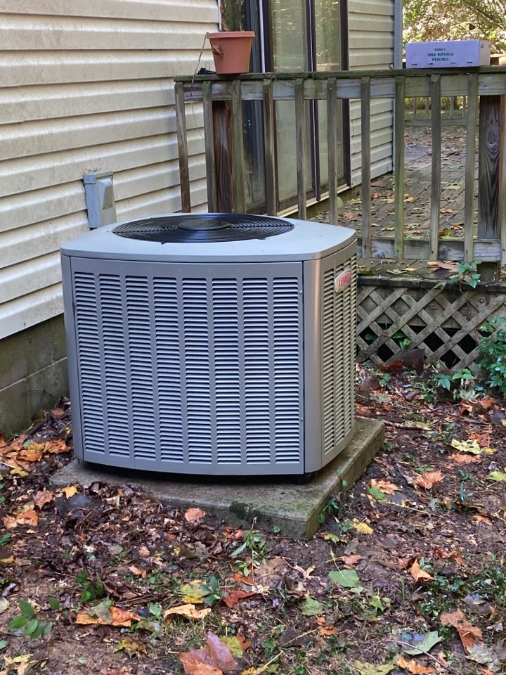 Performed heating maintenance on Lennox heat pump system 