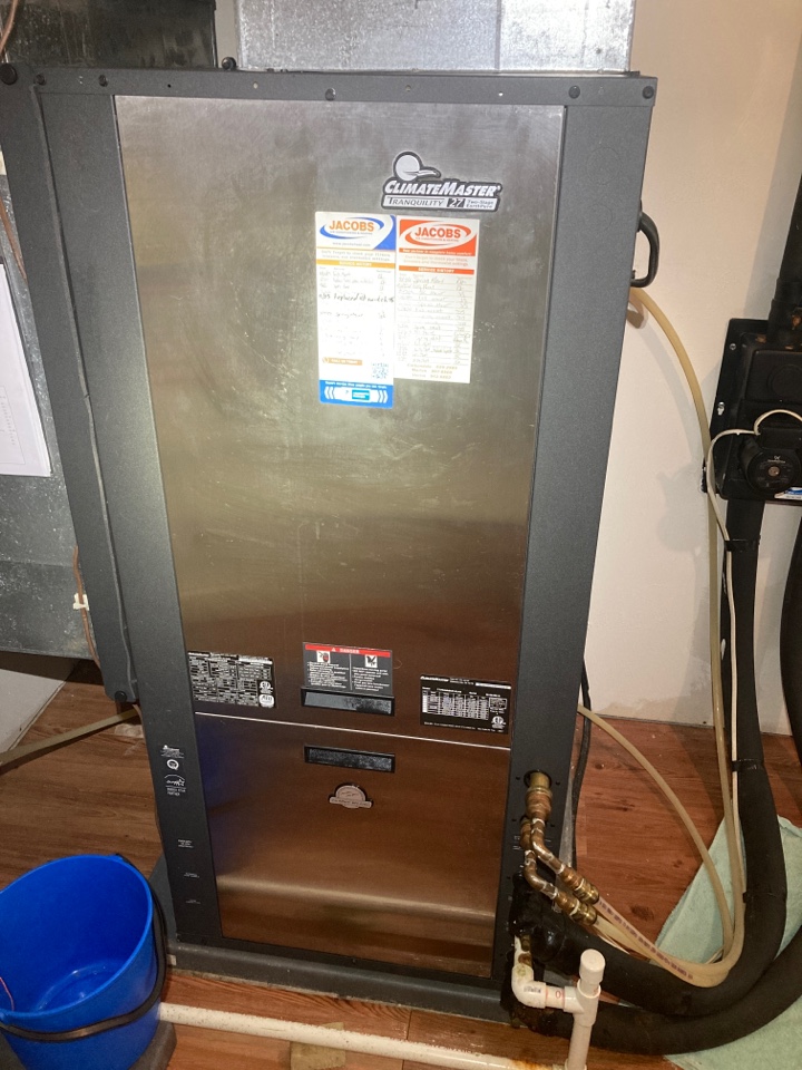 Performed heating maintenance on ClimateMaster geothermal system 