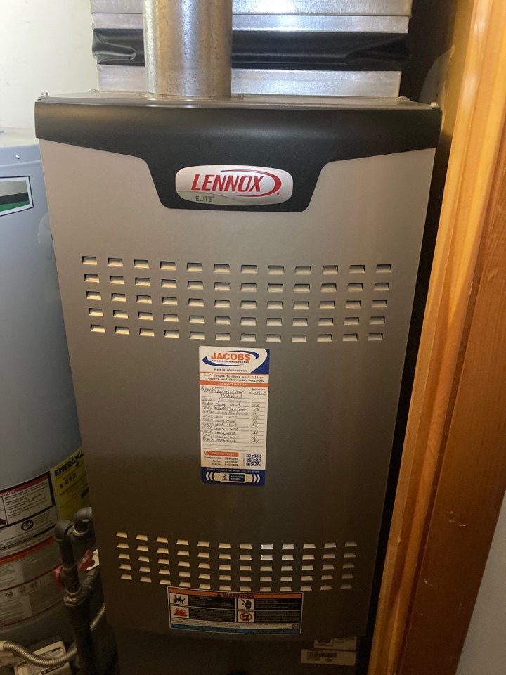 Performed heating maintenance on Lennox furnace 
