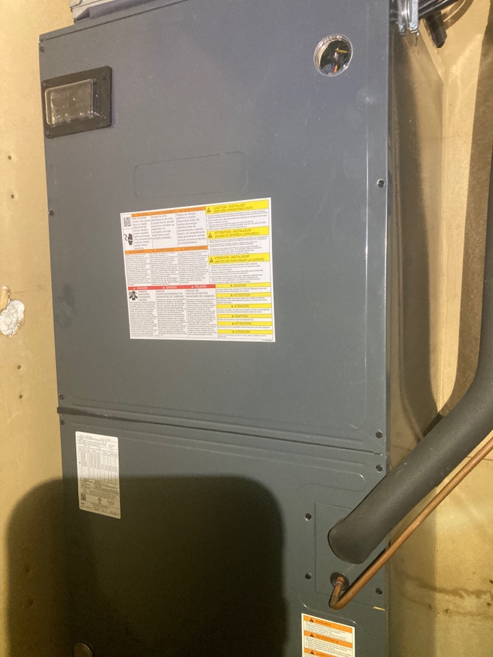 Performed heating maintenance on Amana Heat pump system 