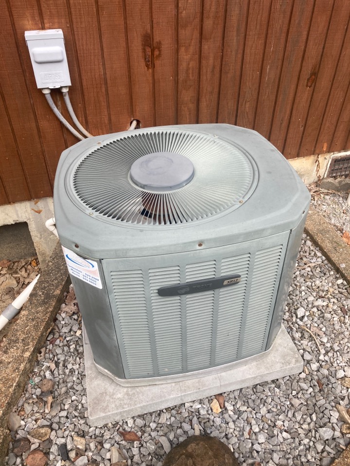 Performed heating maintenance on Trane heat pump system 