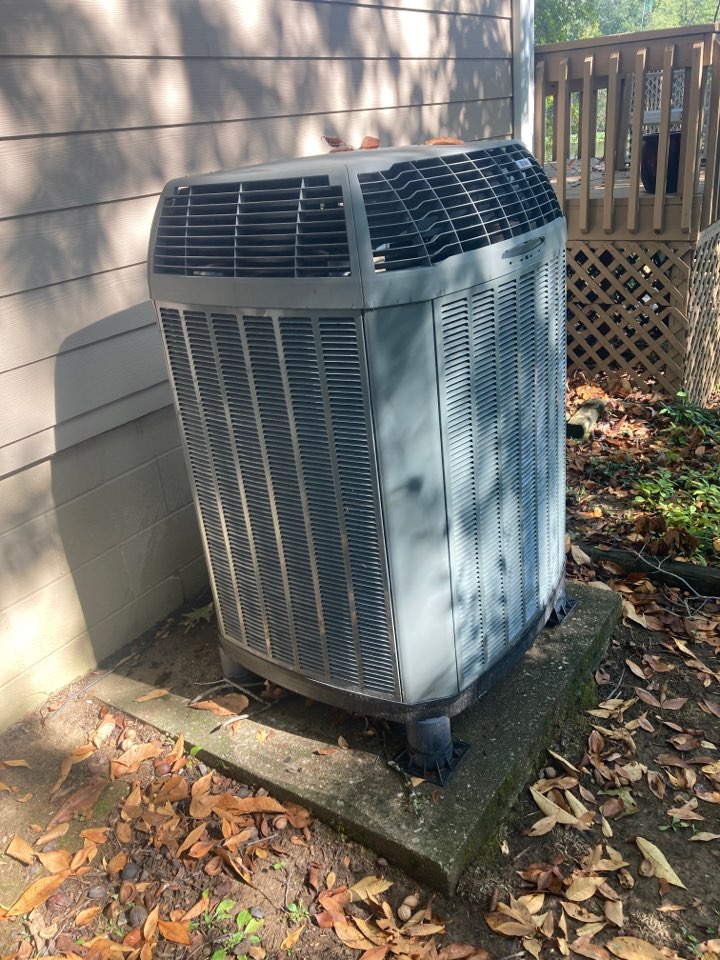 Performed heating maintenance on Trane heat pump system 