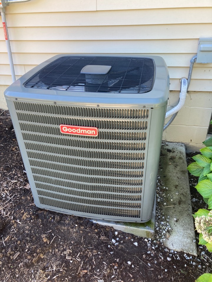 Performed heating maintenance onGoodman heat pump system 