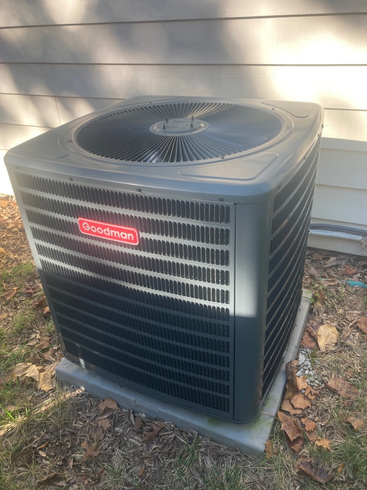 Performed heating maintenance on Goodman Heat Pump system 