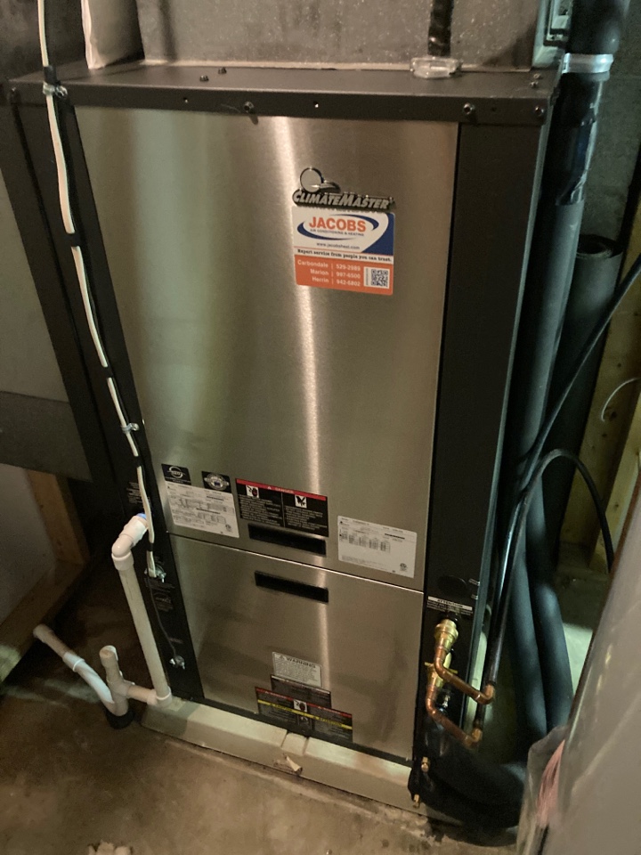 Performed heating maintenance on ClimateMaster geothermal unit 