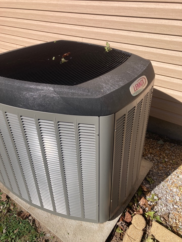 Performed heating maintenance on Lennox heat pump system 