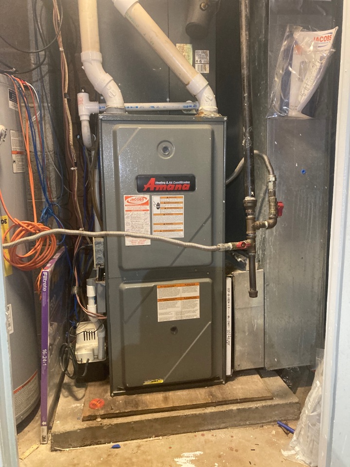 Performed heating maintenance on Amana Furnace 