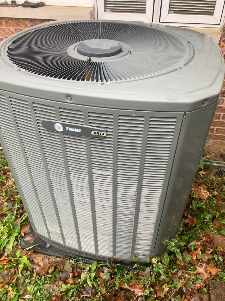 Performed heating maintenance on Trane heat pump system 