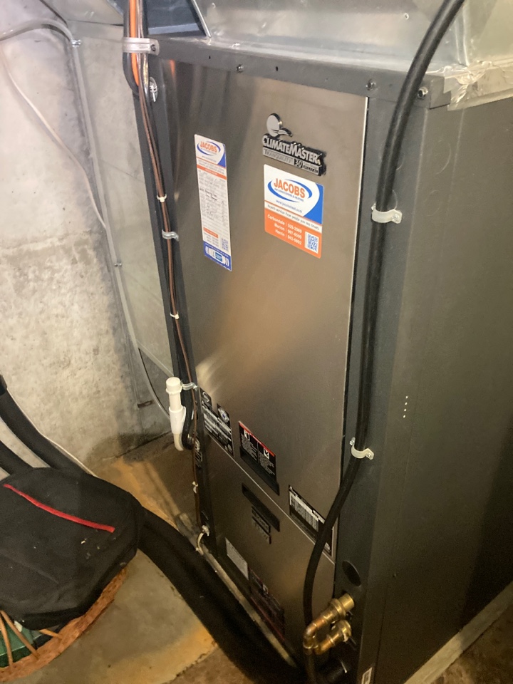 Performed heating maintenance on ClimateMaster geothermal system 