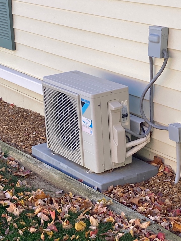 Performed maintenance on Daikin ductless system 