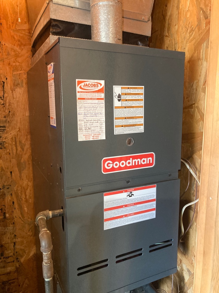 Performed heating maintenance on Goodman Furnace 