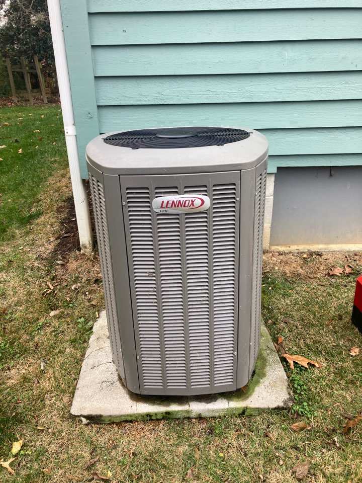 Performed heating maintenance on Lennox heat pump system 