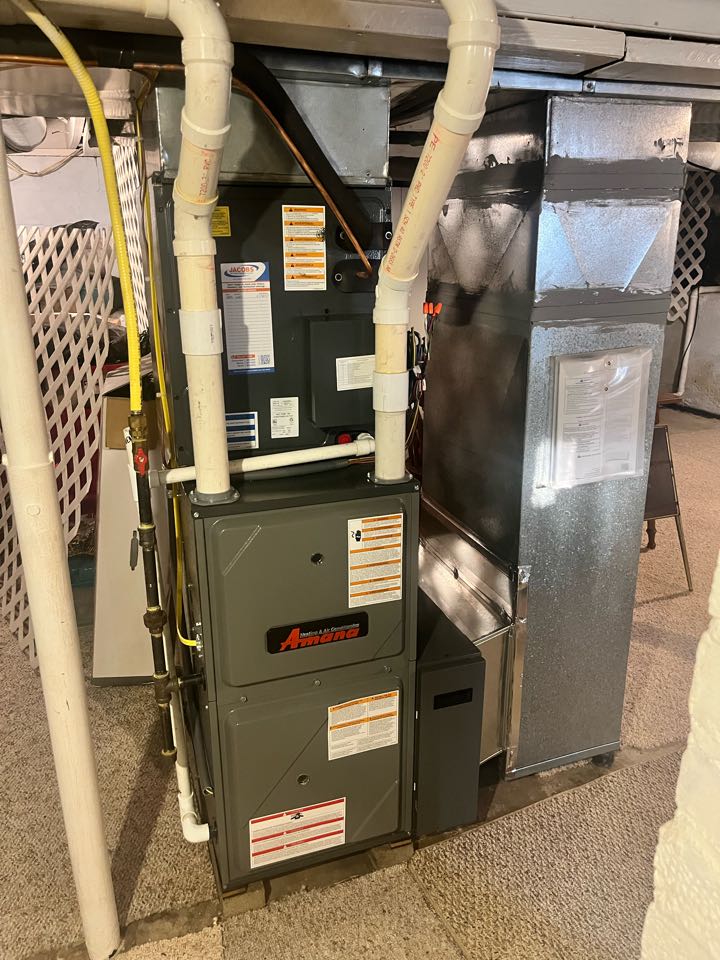 Amana High Efficiency Gas Furnace and Air Conditioner Installation 