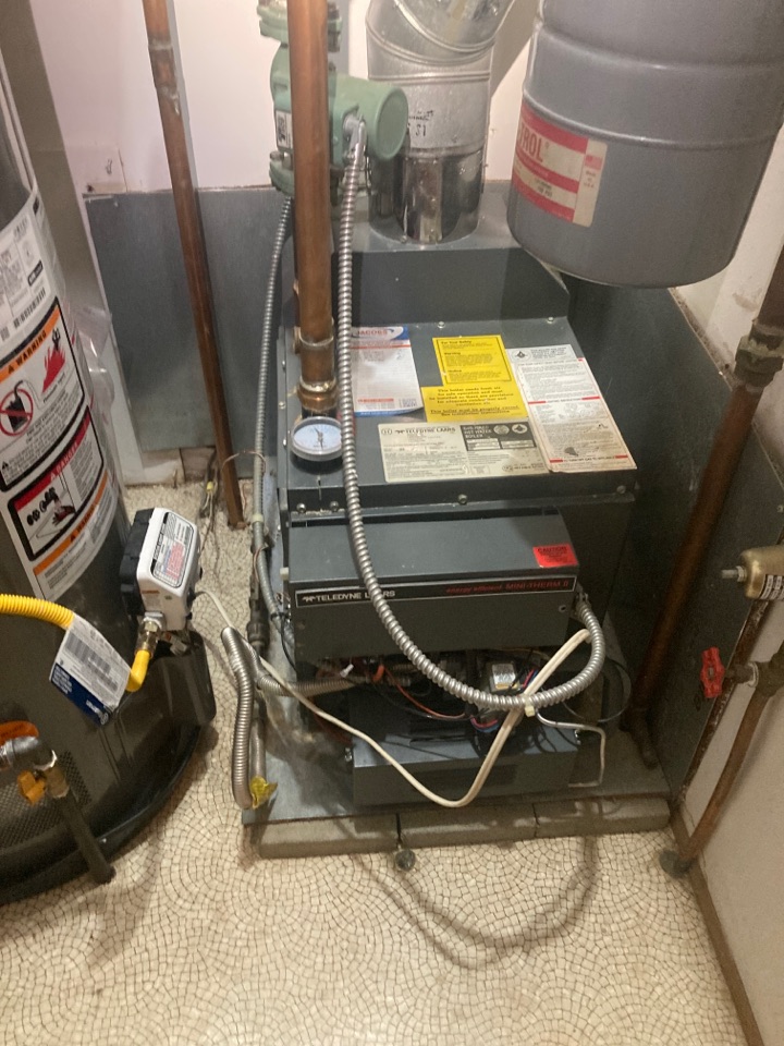 Performed heating maintenance on boiler unit 