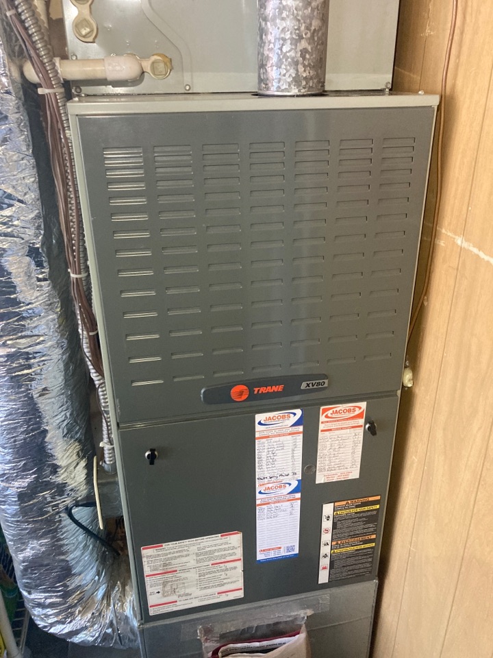 Performed heating maintenance on Trane furnace 