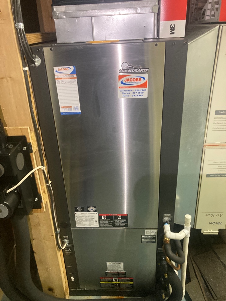 Performed heating maintenance on ClimateMaster geothermal 