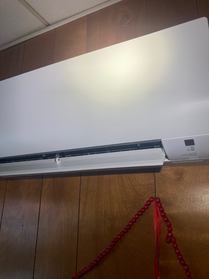 Performed heating maintenance on Daikin ductless system 