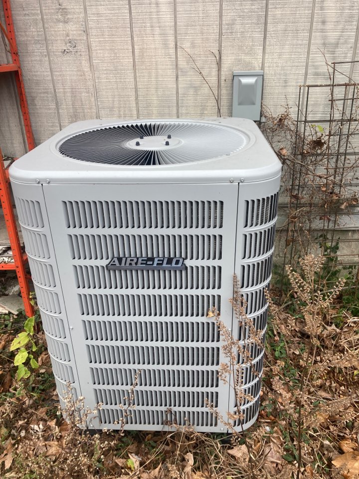 Performed heating maintenance on Aire-flo heat pump 