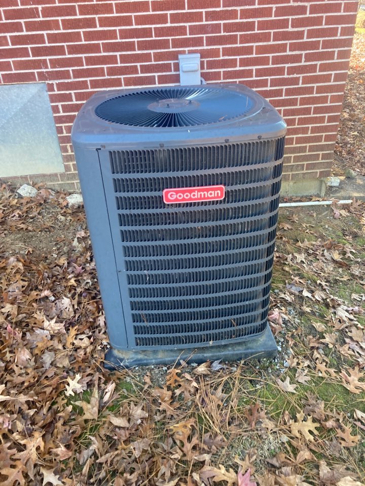 Performed heating maintenance on Goodman heat pump system 