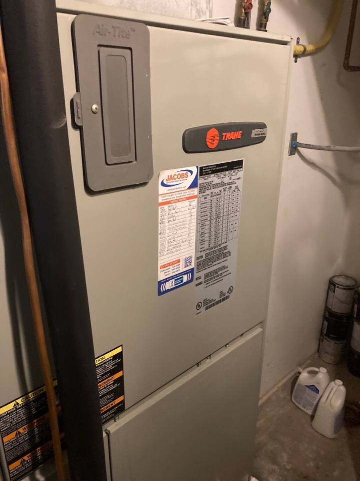 Performed heating maintenance on Trane unit 