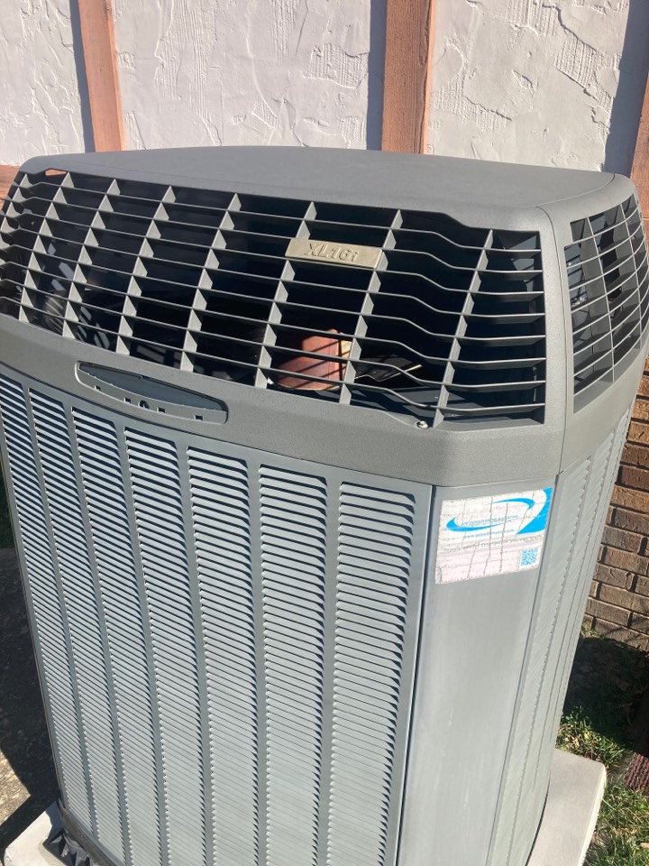 Performed heating maintenance on Trane heat pump 