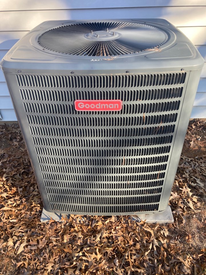 Performed heating maintenance on Goodman unit 