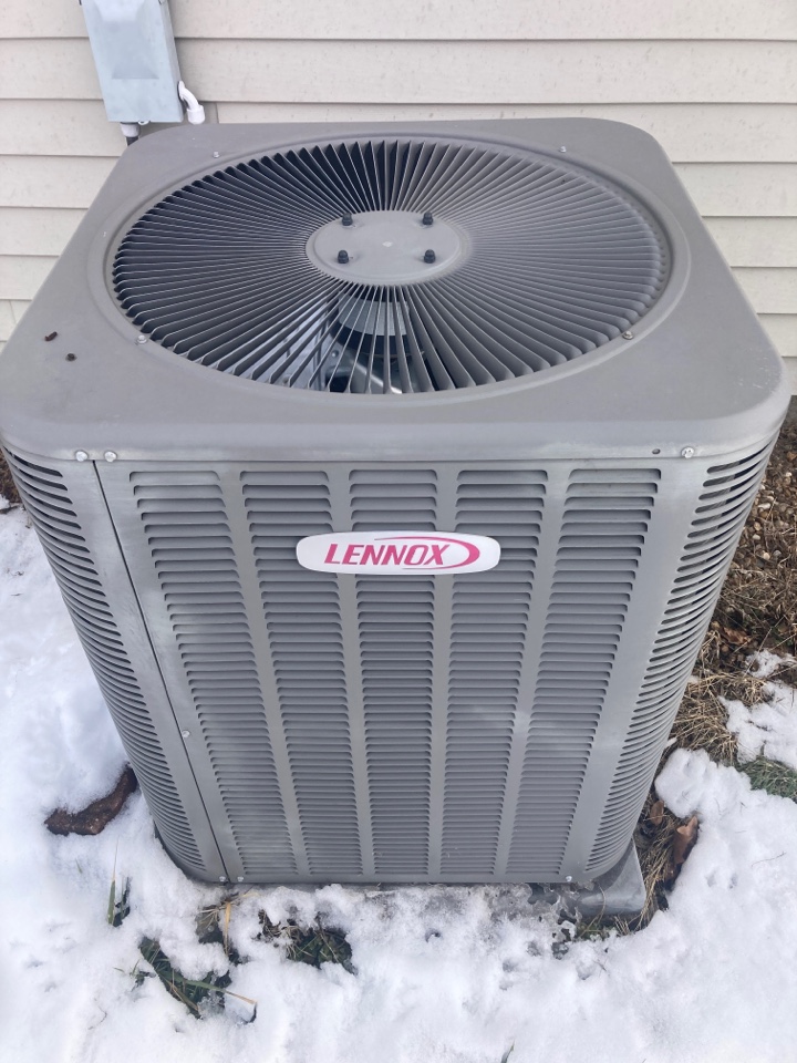 Performed heating maintenance on Lennox heat pump 