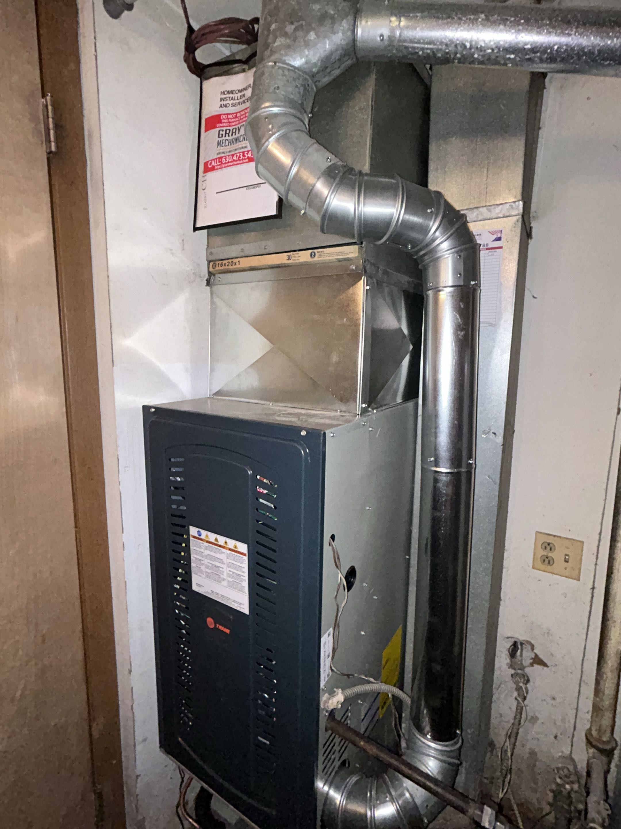 Trane furnace and AC install 
