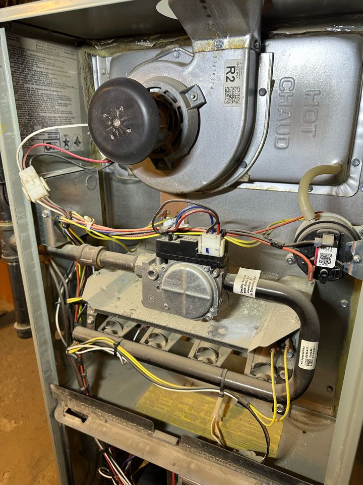Just finished up a routine maintenance and tuneup on a 16 year-old Trane natural gas furnace located in the Wilmington Delaware area. This is the first time we’ve been able to see this unit and considering the age everything looked pretty darn good! The blower capacitor was very low so the client decided to swap that out. After a good cleaning, everything was as it should be. Thank you so much to John for longest in your home and trusting us with your comfort, if you have any other questions or concern, please do not hesitate to give us a shout! We’re always a phone call away.