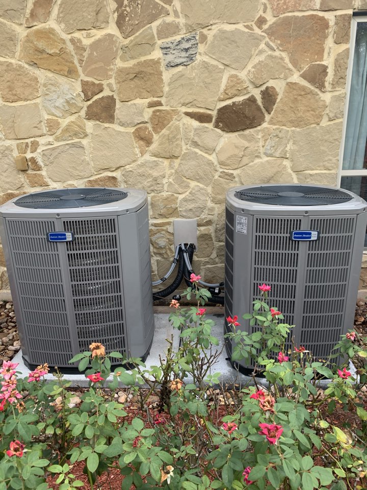 Spring, TX - Install 2 17 seer American Standard 2 stage air conditioning systems. Spring, TX - Install 2 17 seer American Standard 2 stage air conditioning systems.