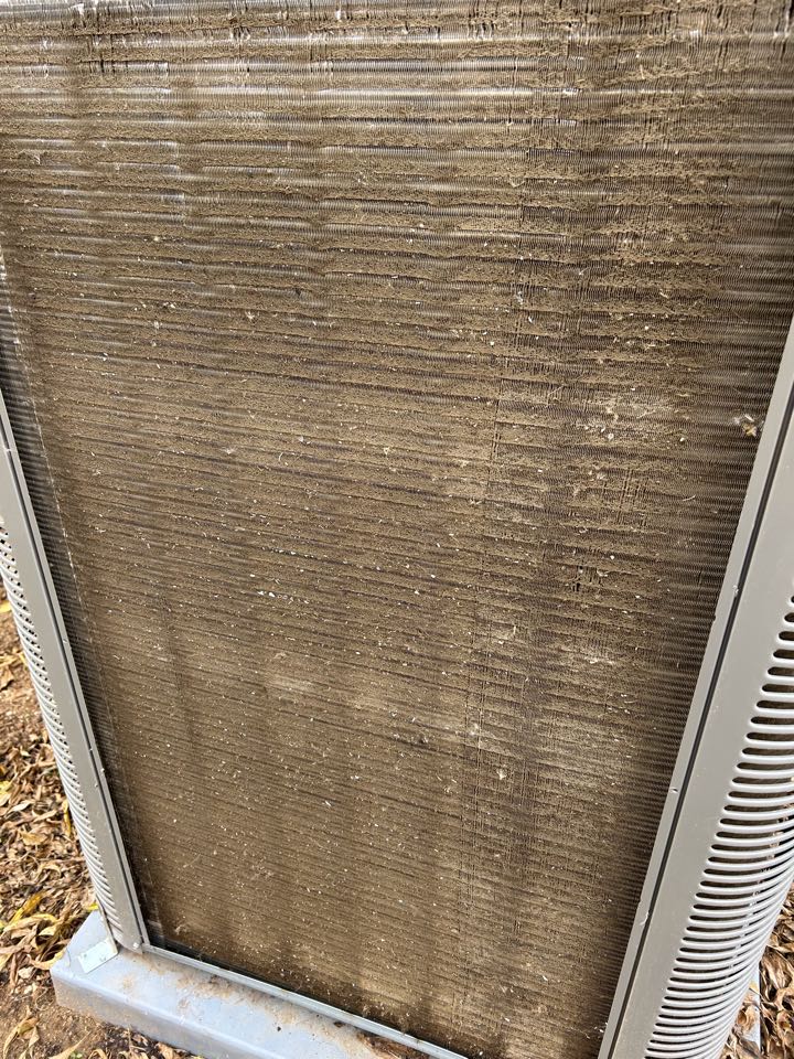 I performed a combo maintenance today, testing all mechanical, safety and performance systems regarding heating and cooling.
Upon arrival, the system was fully operational in both heating and cooling mode.

-All electrical components tested in range as well as the blower motor fan motor and compressor.
-The outdoor coil was dirty, so I cleaned it.
-The static pressure (air flow blood pressure) in the furnace was high due to undersized ductwork, and a dirty filter. Customer said they will change the filter.
-I cleaned the return air grill as it had dirt buildup.
-Neither unit was equipped with surge protection to prevent electrical damage.

There were no other issues. I have sent copies of the reports as well of all the pictures to the provided email address. We would like to thank you for being a Cool Air Solutions customer!

-Ryan Amat (Technician)