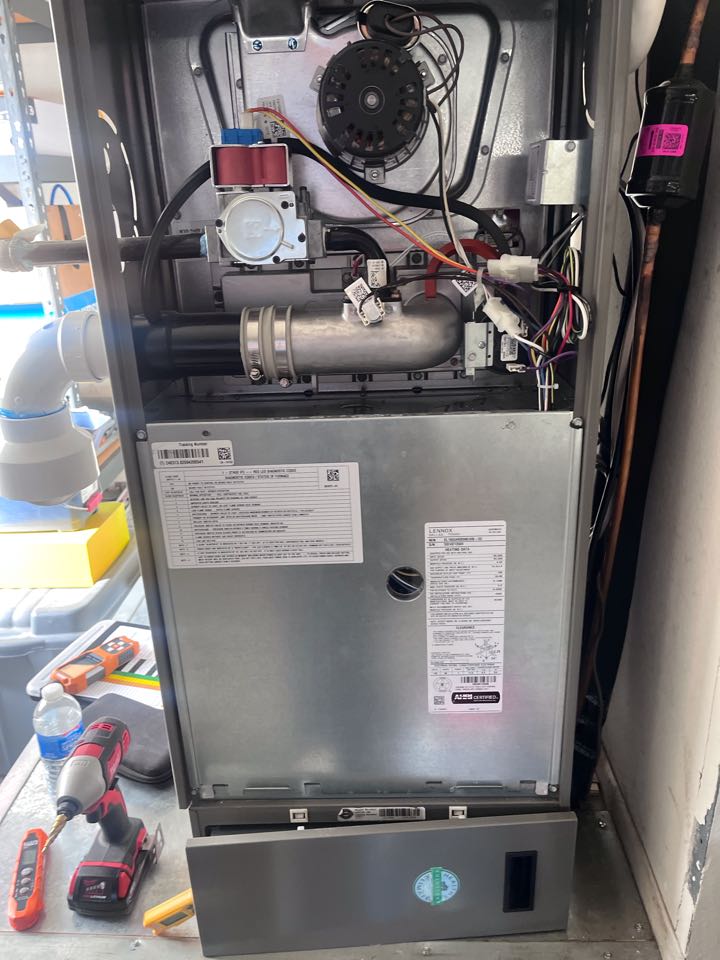 I completed a service maintenance on a one-year-old Lennox furnace and air conditioner. I inspected the unit, cleaned the filters, and performed a tune-up to ensure it was running efficiently. I also checked the refrigerant levels and tested the system for proper performance.  I completed a service maintenance on a one-year-old Lennox furnace and air conditioner. I inspected the unit, cleaned the filters, and performed a tune-up to ensure it was running efficiently. I also checked the refrigerant levels and tested the system for proper performance.